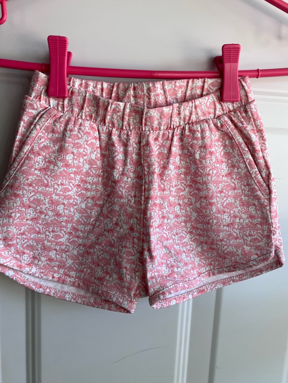 Wheat organic cotton flamingo print shorts 2T NWT